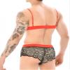 SEAUR Mens Sissy Bra and Panties Set Lingerie Outfits Gay Stockings Nightwear Cross-dressers Gay L view 3