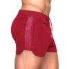 GOKKILRW Mens Workout Shorts 5 Inch Inseam Men Quick Dry Athletic Running Shorts Swimming Trunks Summer Bathing Suit Swimwear Beachwear with Pockets Mesh Breathable Activewear Red view 2