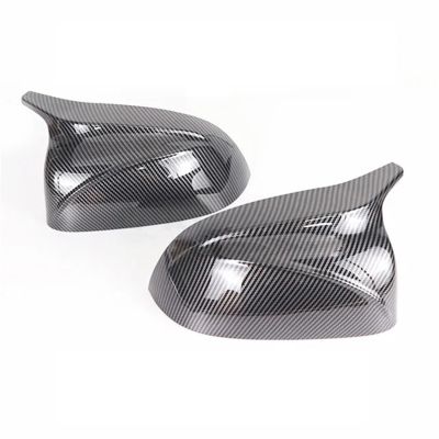 Compatible For BMW X3 G01 X4 G02 X5 G05 X6 G06 X7 G07 2018 2019 2020 M Style Rearview Side Mirror Cover Wing Cap Exterior Rear View Trim (Color : Carbon Fiber)