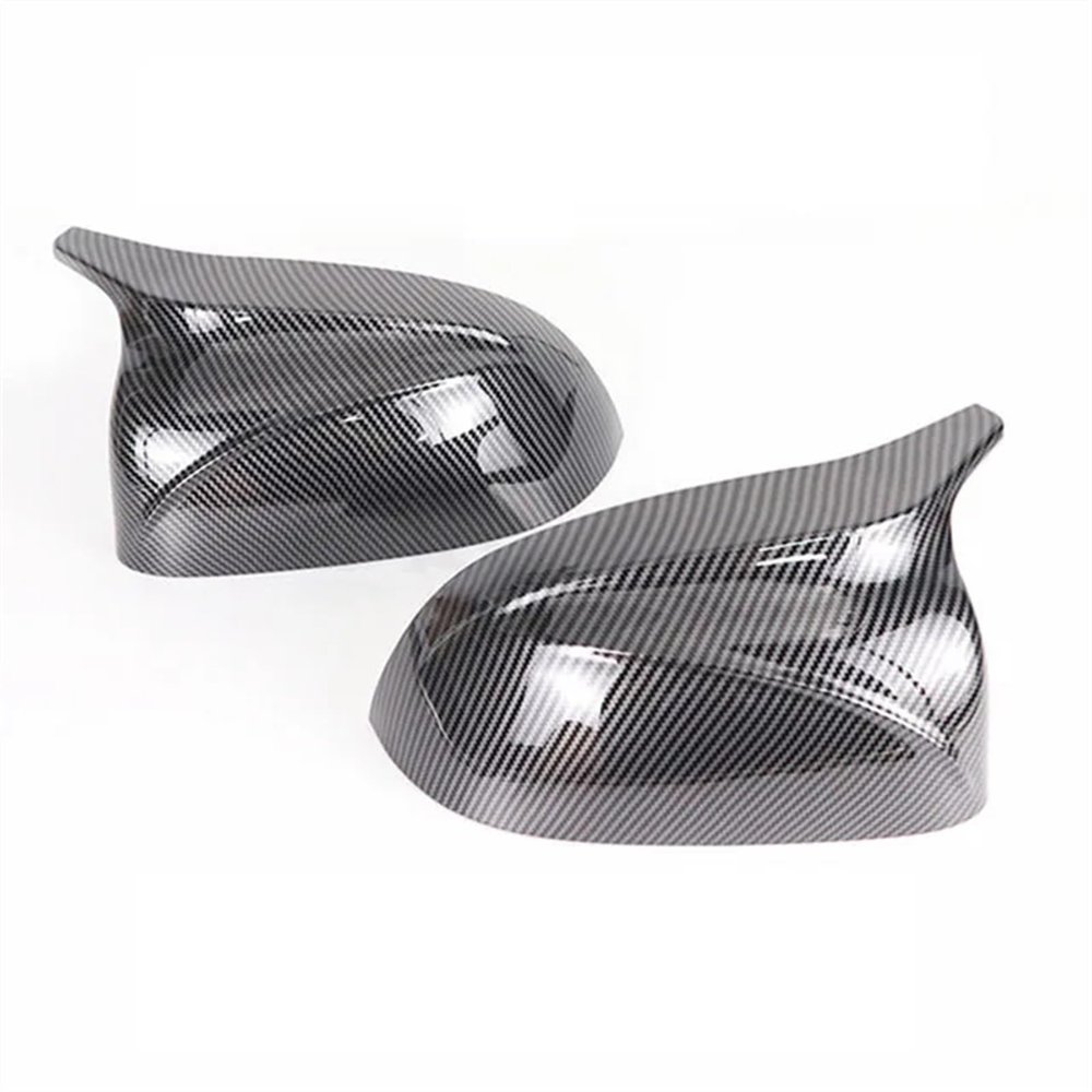 Compatible For BMW X3 G01 X4 G02 X5 G05 X6 G06 X7 G07 2018 2019 2020 M Style Rearview Side Mirror Cover Wing Cap Exterior Rear View Trim (Color : Carbon Fiber)