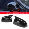 Compatible For BMW X3 G01 X4 G02 X5 G05 X6 G06 X7 G07 2018 2019 2020 M Style Rearview Side Mirror Cover Wing Cap Exterior Rear View Trim (Color : Carbon Fiber) view 2