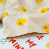 AMIMOJY Baby Boy Summer New Clothes Cartoon Duck Prints T Shirt Crewneck Tops Cute Shorts Set Girls Cotton Outfit 2Pcs, 100, Green view 3
