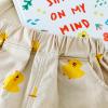 AMIMOJY Baby Boy Summer New Clothes Cartoon Duck Prints T Shirt Crewneck Tops Cute Shorts Set Girls Cotton Outfit 2Pcs, 100, Green view 4