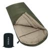 HiZYNICE Winter Sleeping Bag for Adults Cold Weather Camping XXL Wide Long.20 Degree Green Left Zipper.Free Compression Sack view 1