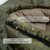 HiZYNICE Winter Sleeping Bag for Adults Cold Weather Camping XXL Wide Long.20 Degree Green Left Zipper.Free Compression Sack view 4
