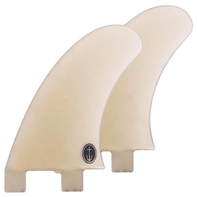Captain Fin Side Biters Twin Tab Twin Fin Set - Clear - L
