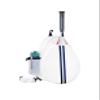 Uriyesobida White PU One Shoulder Crossbody Tennis Backpack Tennis Racket Sling Bag for Women, with Water Bottle Holder view 1