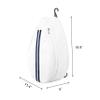 Uriyesobida White PU One Shoulder Crossbody Tennis Backpack Tennis Racket Sling Bag for Women, with Water Bottle Holder view 2