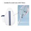 Uriyesobida White PU One Shoulder Crossbody Tennis Backpack Tennis Racket Sling Bag for Women, with Water Bottle Holder view 3