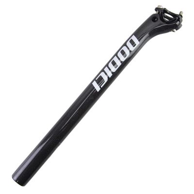 Bike Seat Tube Lightweight 3K Full Carbon Fiber Bike Seat Post Saddle Seatpost 27.2/30.8/31.6mm * 350/400mm for Mountain Bike Road Bike (Color : Black, Size : 30.8 * 350mm)