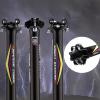 Bike Seat Post Lightweight Full Carbon Fiber Bike Seat Post for Mountain and Road Bikes (Size : 31.6 * 350mm) view 2