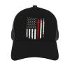 American Flag Cross Baseball Cap for Women Mens Mesh-Back Cap Golf Hat Dad Caps Trucker Hats Adjustable Breathable Baseball Caps view 3