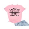 4X-Large Pink Mens I Have No Shelf Control Funny Book Lovers Reading T-Shirt view 1