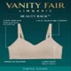 Vanity Fair Women's Wireless Bra, Soft Smoothing Fabrics & Breathable Cups, Simple Sizing Available S-3XL, Back Smoothing - Baked Blush, XX-Large view 4