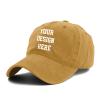 Custom Baseball Cap Custom Cowboy Hat Add Your Picture Logo Sun Dad Bulk hat Men Women Yellow Cowboy Hat view 2
