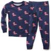 Wes and Willy NCAA Youth All Over Print L/S Pajama,Ole Miss Rebels,12,Midnight view 1