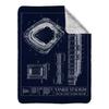 Ballpark Blueprints Yankee Stadium Fleece Sports Blanket (60x80) view 1