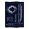 Ballpark Blueprints Yankee Stadium Fleece Sports Blanket (60x80) view 2