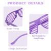 60 Pack Shutter Shades Glasses Bulk Party Favors, 80s Neon Color Plastic Glasses Eyewear Party Supplies for Kids Adult view 3