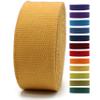 2" & 1.5'' & 1" Cotton Webbing - 5 Yards - 50+ Colors -%100 Natural Cotton - Turkish Woven - Heavy Duty 1 Inch 1.5 Inch 2 Inch Webbing for Sewing Straps Bag Climbing Indoors Craft DIY 11125 view 1