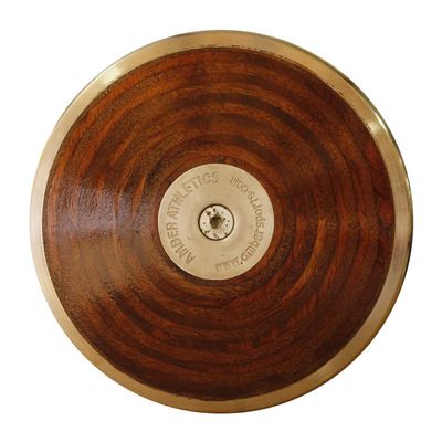 Amber Athletic Gear Amazer Discus IAAF Certified Official Track & Field Throwing Discus 70% Rim Weight, 2KG