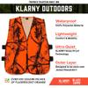 Klarny Camo Orange Vest - High Visibility, Waterproof, Ultra-Quiet Deer and Bow Hunting Gear | Orange Safety Vest Essential Hunting Accessories, Size XXXL view 3