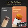 FSCXOIA 11-in-1 Aluminum Alloy Billiard cue tip ShaperPortable Billiard Cue Tip RepairerPool Cue Shaper Accessories for Replacement and Shaping Cue Tips view 2