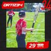 Ortiz34 Bat & Ball Set - Graffiti Plastic Bat & Ball Homerun Set- David Ortiz Backyard Baseball Set for Youth, Kids, Teenagers, Adults (2 Pack Bat & Ball Set, White/Red) view 2