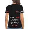 NineFit Basics Custom t Shirts Bulk Women Customized t Shirts with Logo Text Picture Personalized t Shirts Printing Front/Back V-Neck Short Sleeve Black Medium view 3