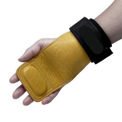 XSCQ Power-Assist Belt, Leather Palm Guard, Fitness Gloves Wrist Guard, Men's and Women's Horizontal Bar Non-Slip for Deadlift Pull-ups