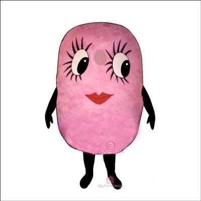 Pink Cotton Candy Mascot Costume Adult Size for Men & Women with Built-in Fan Inside the Head