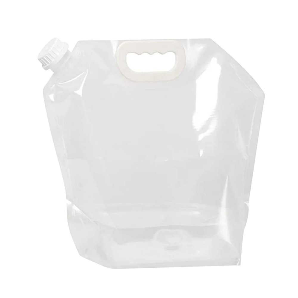 SBTRKT Water Bags with Faucet Water Tank Foldable Portable Drinking Outdoor Camp Cooking Picnic BBQ Water Container Bag 5L/10L (Color : White 5L no Faucet)