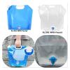 SBTRKT Water Bags with Faucet Water Tank Foldable Portable Drinking Outdoor Camp Cooking Picnic BBQ Water Container Bag 5L/10L (Color : White 5L no Faucet) view 2