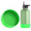 Linkidea Water Bottle Boot Compatible with Iron Flask Wide Mouth/Narrow Mouth 64oz, Silicone Bottle Bottom Sleeve Cover Protector, Bottle Bumper (Green), CPS-029-09 view 1