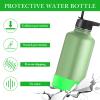 Linkidea Water Bottle Boot Compatible with Iron Flask Wide Mouth/Narrow Mouth 64oz, Silicone Bottle Bottom Sleeve Cover Protector, Bottle Bumper (Green), CPS-029-09 view 4