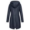 Womens Rain Jacket Waterproof Outdoor Rain Coats Lightweight Active Raincoat Windbreaker Long Hooded Trench Coat view 2