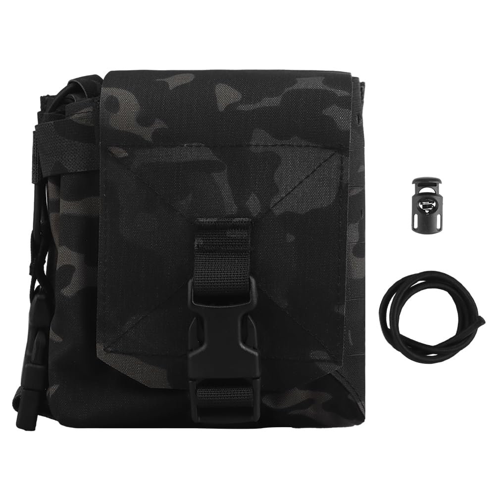Shanyingquan Multifunctional Large Sub Pouch/Tactical MOLLE GP Admin Pouch Walkie Talkie Carry Magazine Pouch Utility Bag Hunting Vest Accessories, 21x17x3 cm