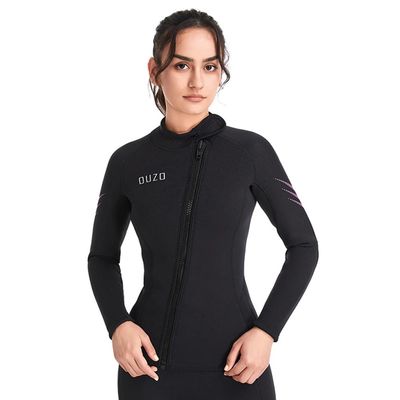 WYYHAA Wetsuit Top Women Men, 3MM Neoprene Long Sleeve Wetsuit Jacket Keep Warm for Cold Water Diving Surfing Swimming Snorkeling Kayaking,Women,L