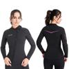 WYYHAA Wetsuit Top Women Men, 3MM Neoprene Long Sleeve Wetsuit Jacket Keep Warm for Cold Water Diving Surfing Swimming Snorkeling Kayaking,Women,L view 3