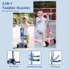 3 Wheel Scooter for Kids - Foldable & Unbreakable, 2-in-1 Kick Scooter with Music and Lights, Adjustable Height, Wide Deck, Flashing Wheel Lights, Easy for Beginner Toddlers Aged 3-8 view 2