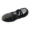 missfiona PU Leather Ballet Shoes Women Belly Slippers Dance Shoes Adult Split-Sole Gymnastics Flat(5, Black) view 1