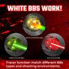 ACETECH Airsoft Pistol/Riffle RGB Tracer Unit Bifrost R 14mm CCW Negative Thread with M14- to M11+ Adaptor Glow in The Dark Green/Red BB LED Rainbow Lighting Effect (Red) view 4