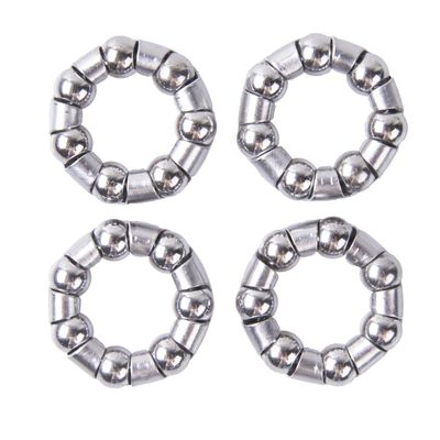 4 pcs Bike Ball Bearings Fit for Front and Rear Hub Wheel,Ball Bearing Fixed Cage for Bicycles,1/4 X 7 Balls
