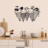 MeigoArt Custom Ice Cream Metal Wall Art, Personalized Ice Cream Shop Metal Wall Art,Custom Dessert Ice Cream Shop Metal Wall Art (Beach Ice Cream) Custom Shed Metal Decor (Style-7) view 3