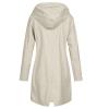 Womens Rain Jacket Waterproof Outdoor Rain Coats Lightweight Active Raincoat Windbreaker Long Hooded Trench Coat view 3