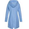 Womens Rain Jacket Waterproof Outdoor Rain Coats Lightweight Active Raincoat Windbreaker Long Hooded Trench Coat view 2
