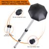BIRDIEBLAST Golf Travel Support Pole,Aluminium Golf Support Rod,Golf Travel Bag Support System to Protect Clubs from Impacts (Black) view 2