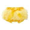 NineFit Basics Youth Soccer Wear Newborn Infant Baby Girls Boys Bow Tie Solid Spring Summer Shorts PP Pants (Yellow, 6-12 Months) view 1