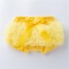 NineFit Basics Youth Soccer Wear Newborn Infant Baby Girls Boys Bow Tie Solid Spring Summer Shorts PP Pants (Yellow, 6-12 Months) view 2