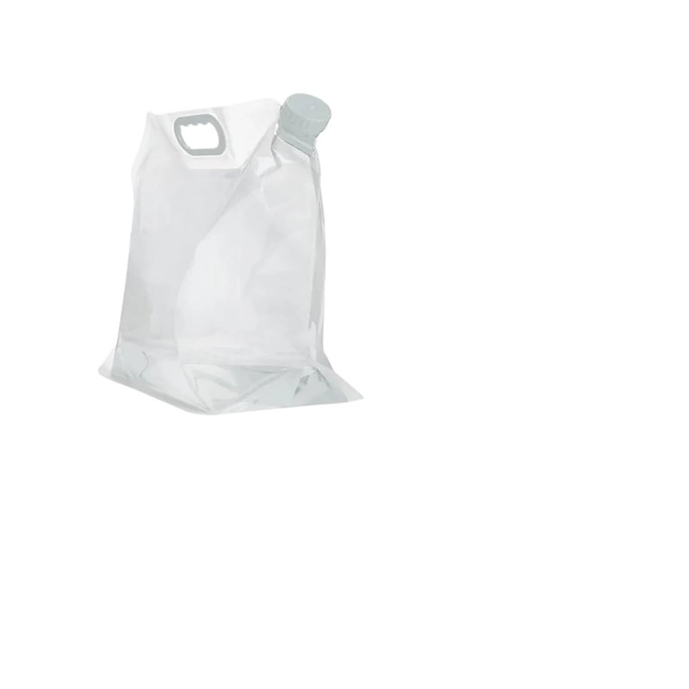 SBTRKT 5/10/15L Portable Water Bag Folding Bucket Water Container Jug Bottle Pouch Outdoor Travel Camping with Handle Camping Supplies (Color : 5L White)